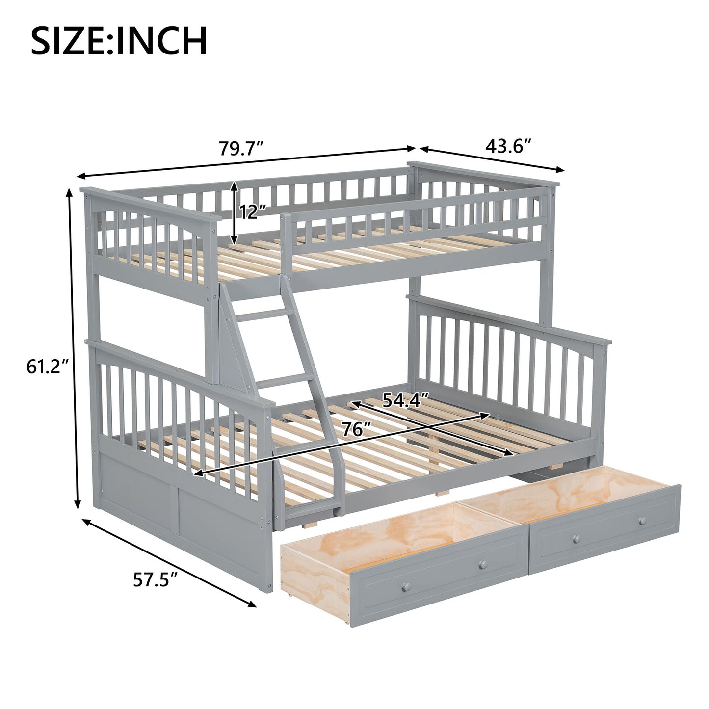 Bunk Bed With Drawers, Convertible Storage Bed - The Sleep Loft - Online Mattress Showroom NYC