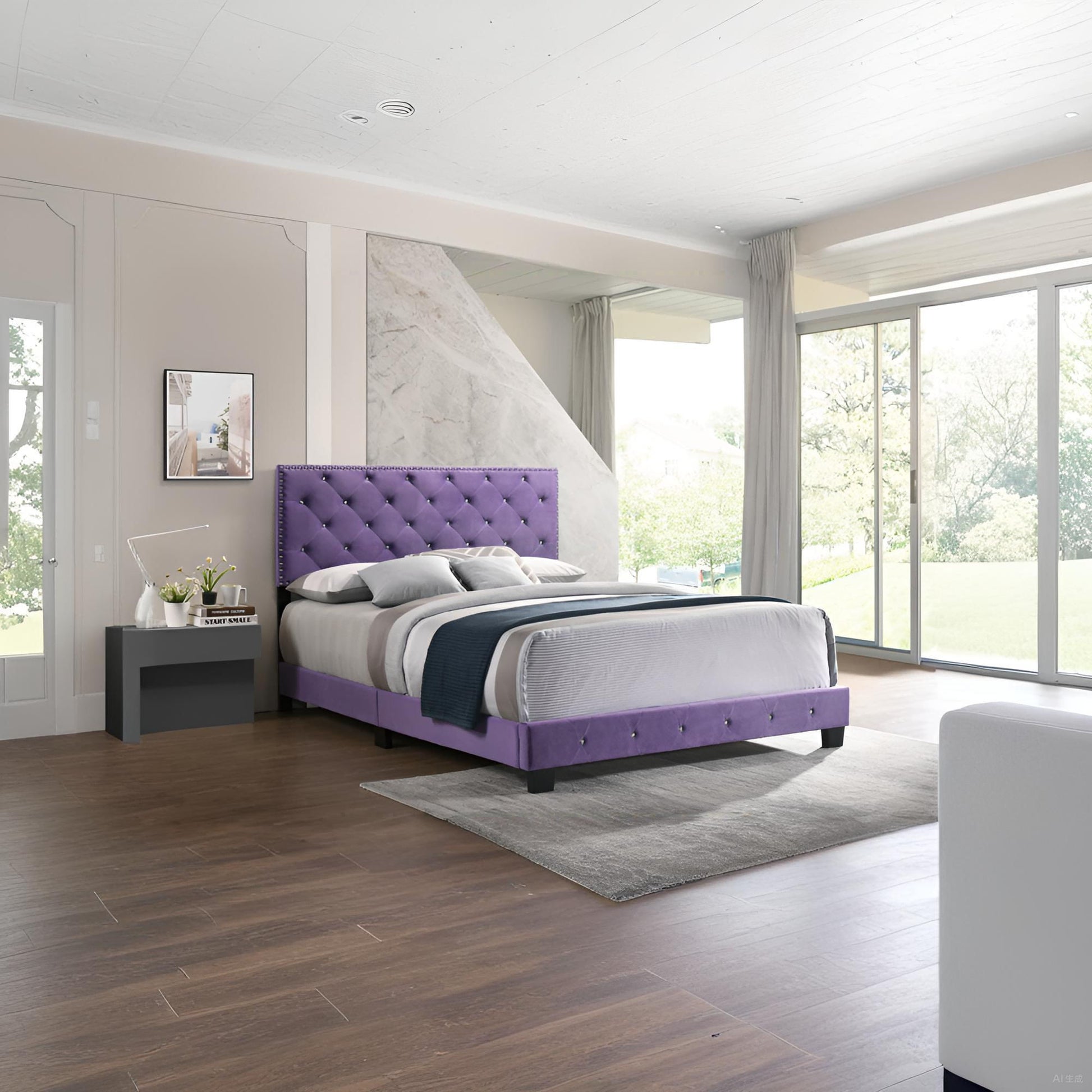 Luxurious Upholstered Bed - The Sleep Loft - Online Mattress Showroom NYC