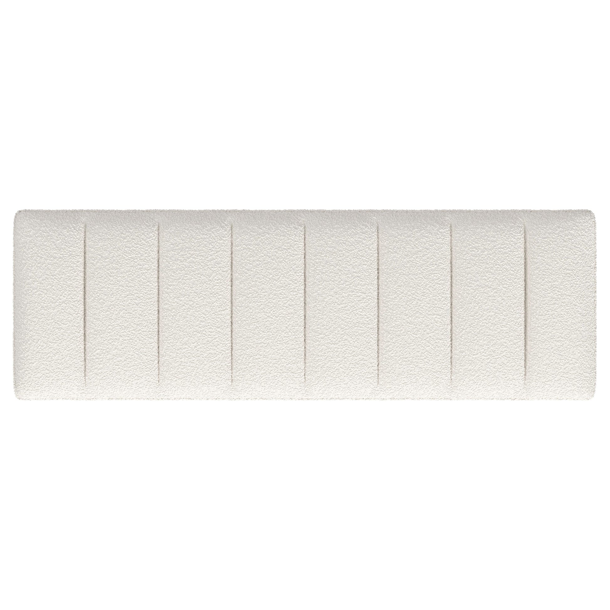 Mesa Boucle Upholstered Tufted Accent Bench Vanilla