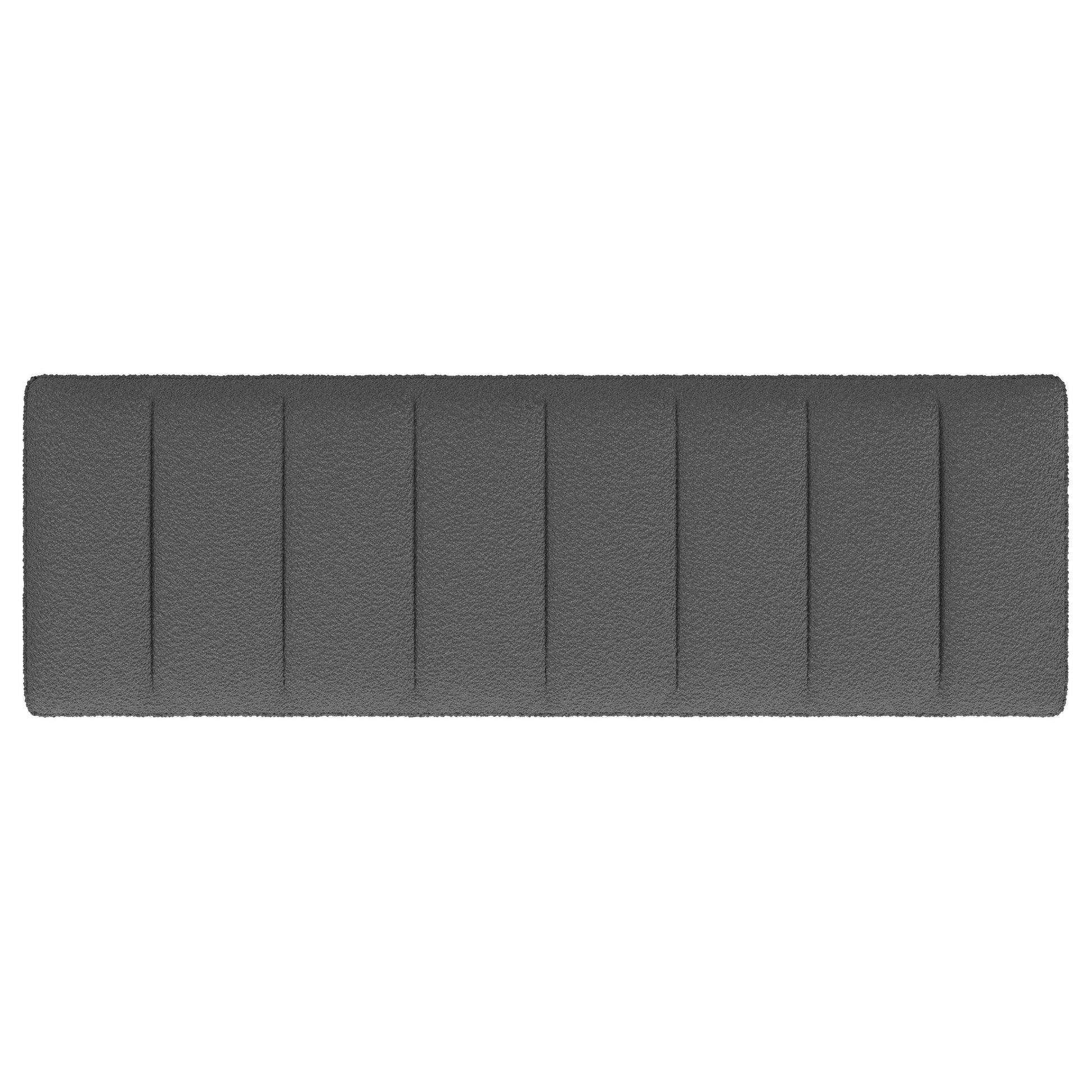 Mesa Boucle Upholstered Tufted Accent Bench Charcoal