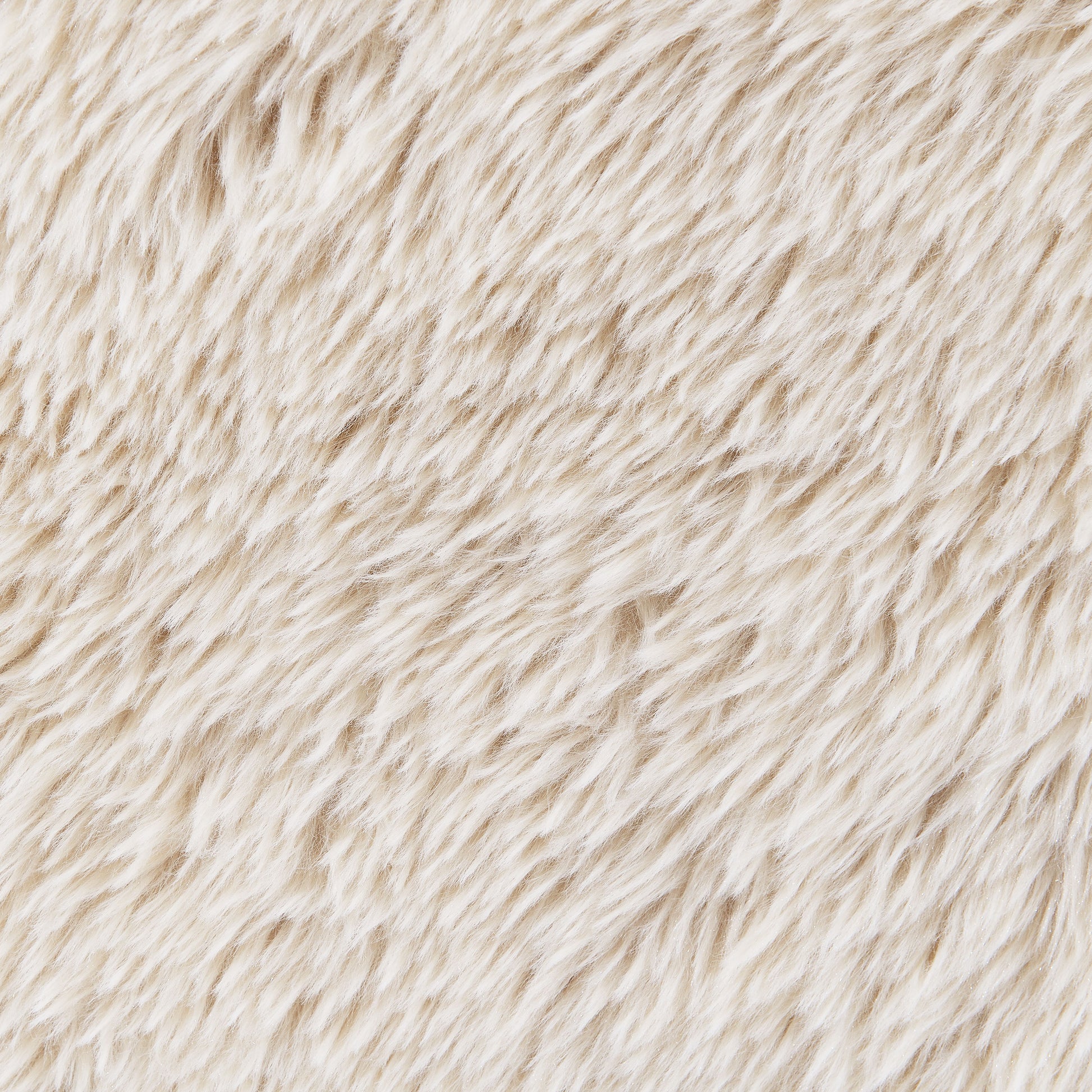 Fitzroy Faux Fur Upholstered Chair Solid Wood Arms Latte