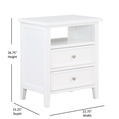 Weston - 2 Drawer Nightstand - The Sleep Loft - Online Mattress Showroom NYC