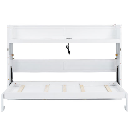 Murphy Bed With Desk, LED Light And USB Charging Station - The Sleep Loft - Online Mattress Showroom NYC