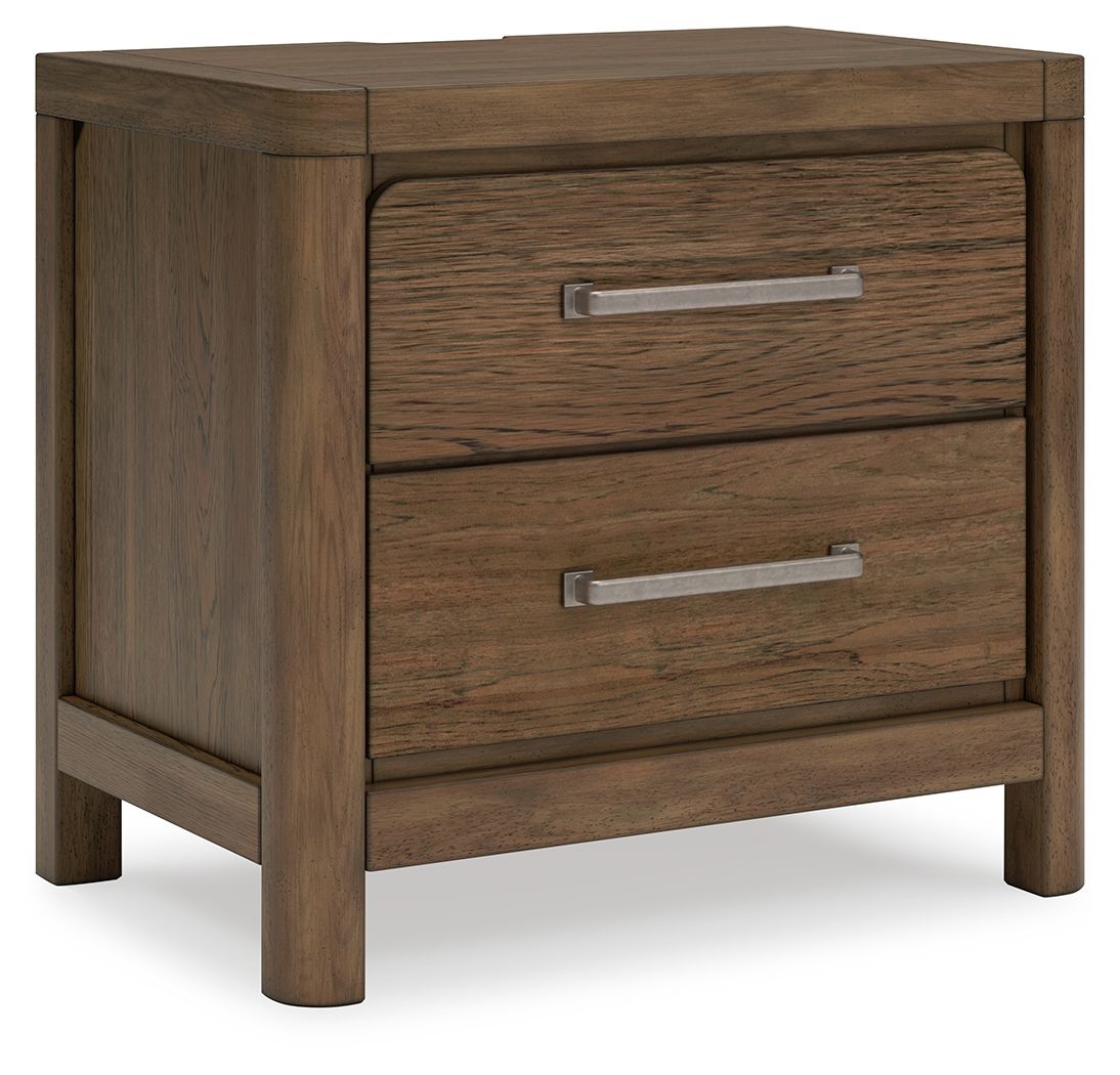Cabalynn - Two Drawer Night Stand - Light Brown - The Sleep Loft - Online Mattress Showroom NYC