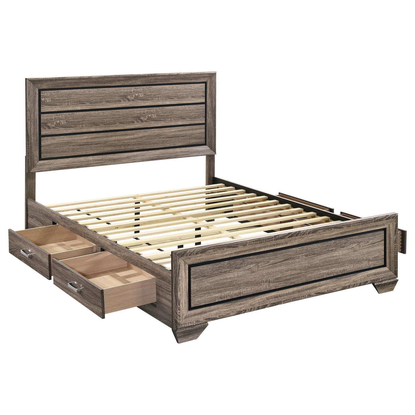 Queen Storage Bed With Underbed Drawers - Brown - The Sleep Loft - Online Mattress Showroom NYC
