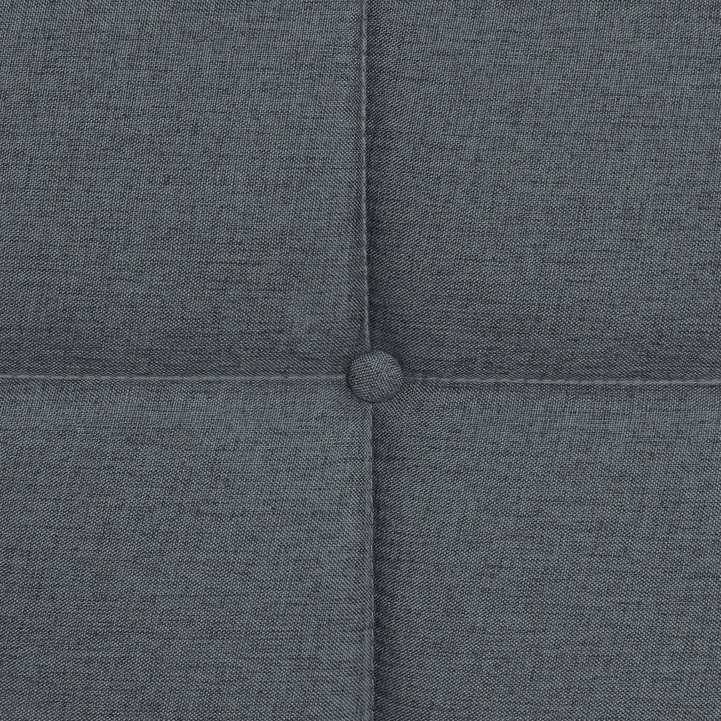 Queen Size Upholstered Platform Bed Frame With Button Tufted Linen Fabric Headboard - Dark Gray - The Sleep Loft - Online Mattress Showroom NYC