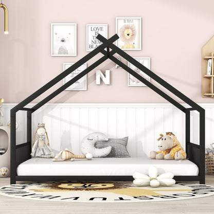 Metal House Bed - The Sleep Loft - Online Mattress Showroom NYC