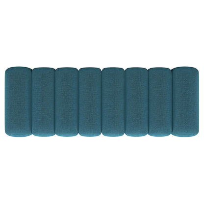 Summer Fabric Upholstered Tufted Accent Bench Peacock Blue