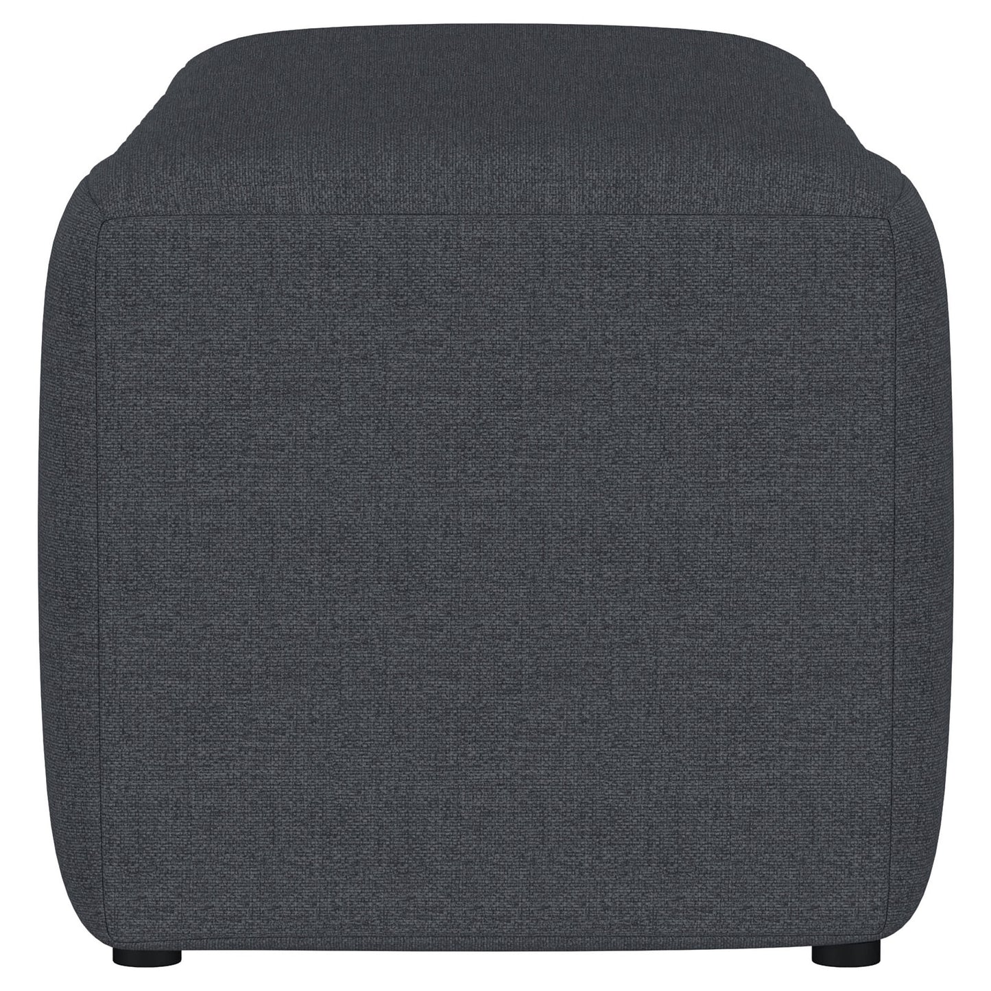 Summer Fabric Upholstered Tufted Accent Bench Charcoal