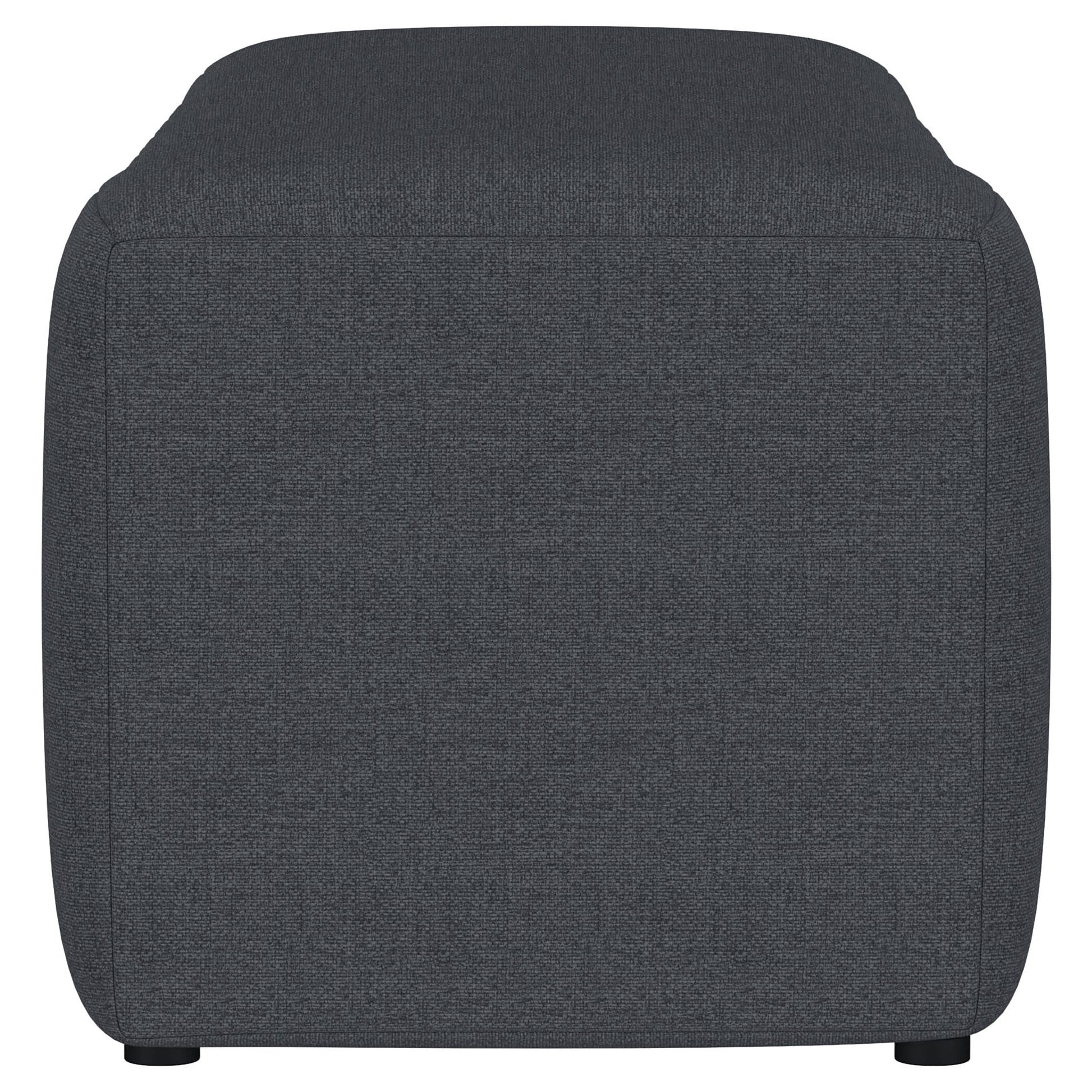 Summer Fabric Upholstered Tufted Accent Bench Charcoal