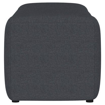 Summer Fabric Upholstered Tufted Accent Bench Charcoal