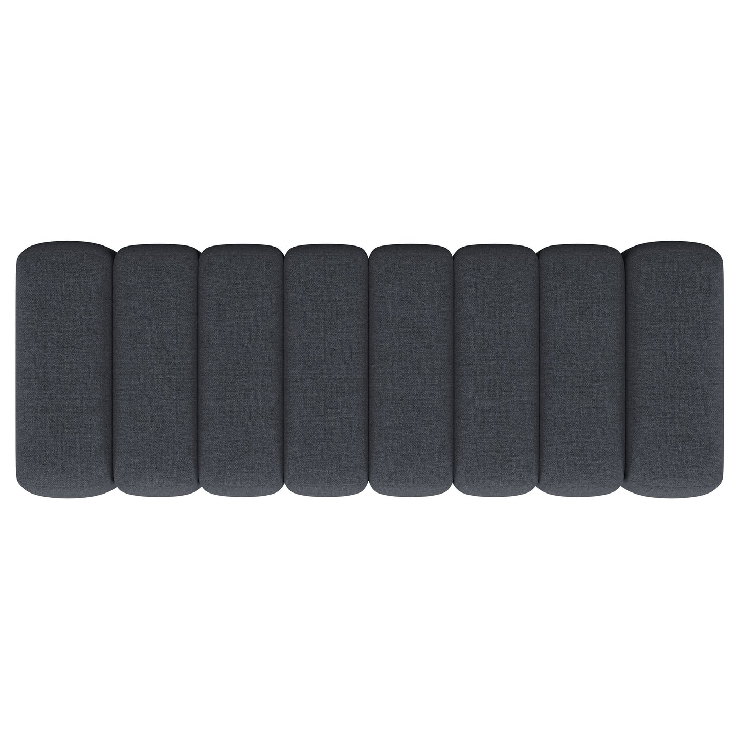 Summer Fabric Upholstered Tufted Accent Bench Charcoal
