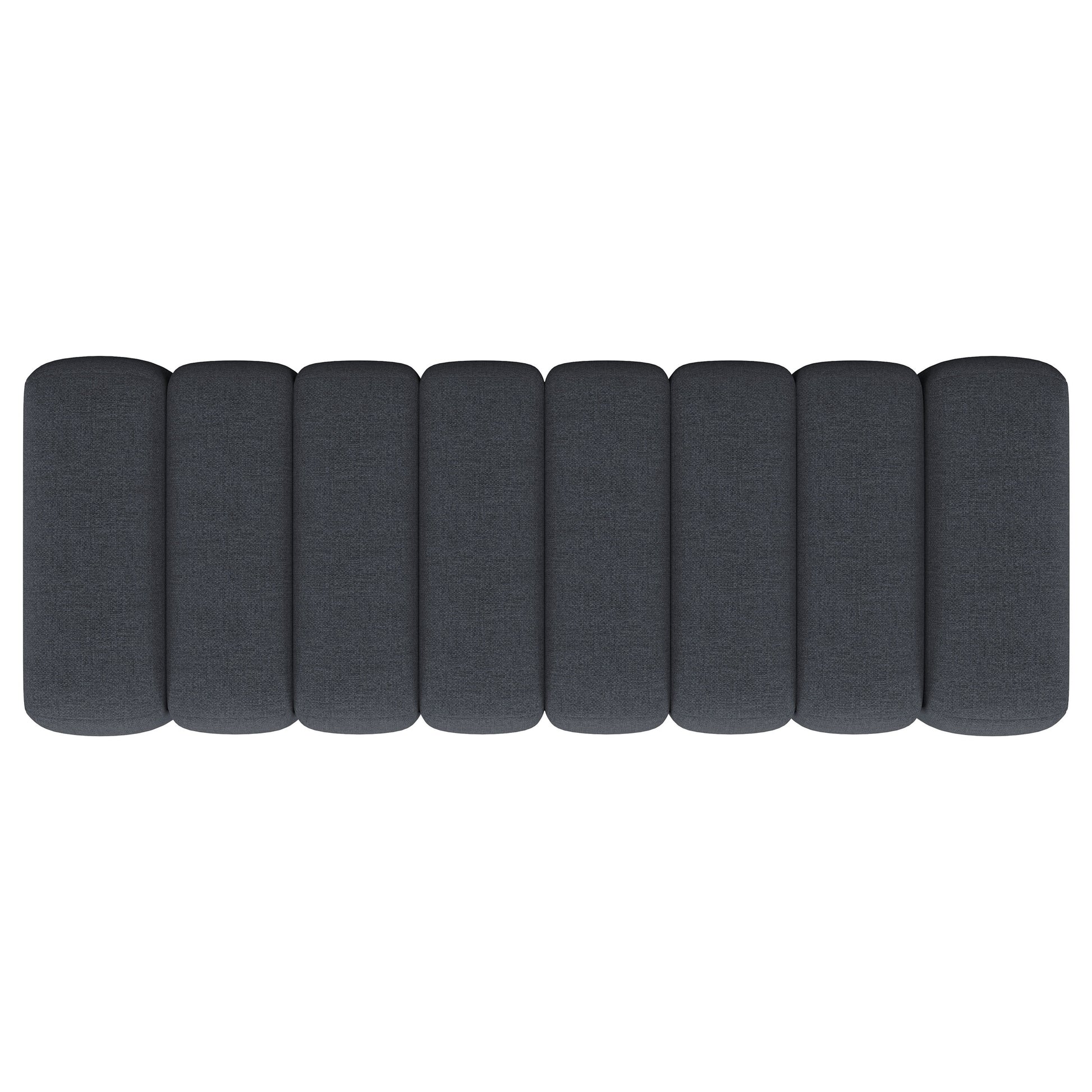 Summer Fabric Upholstered Tufted Accent Bench Charcoal