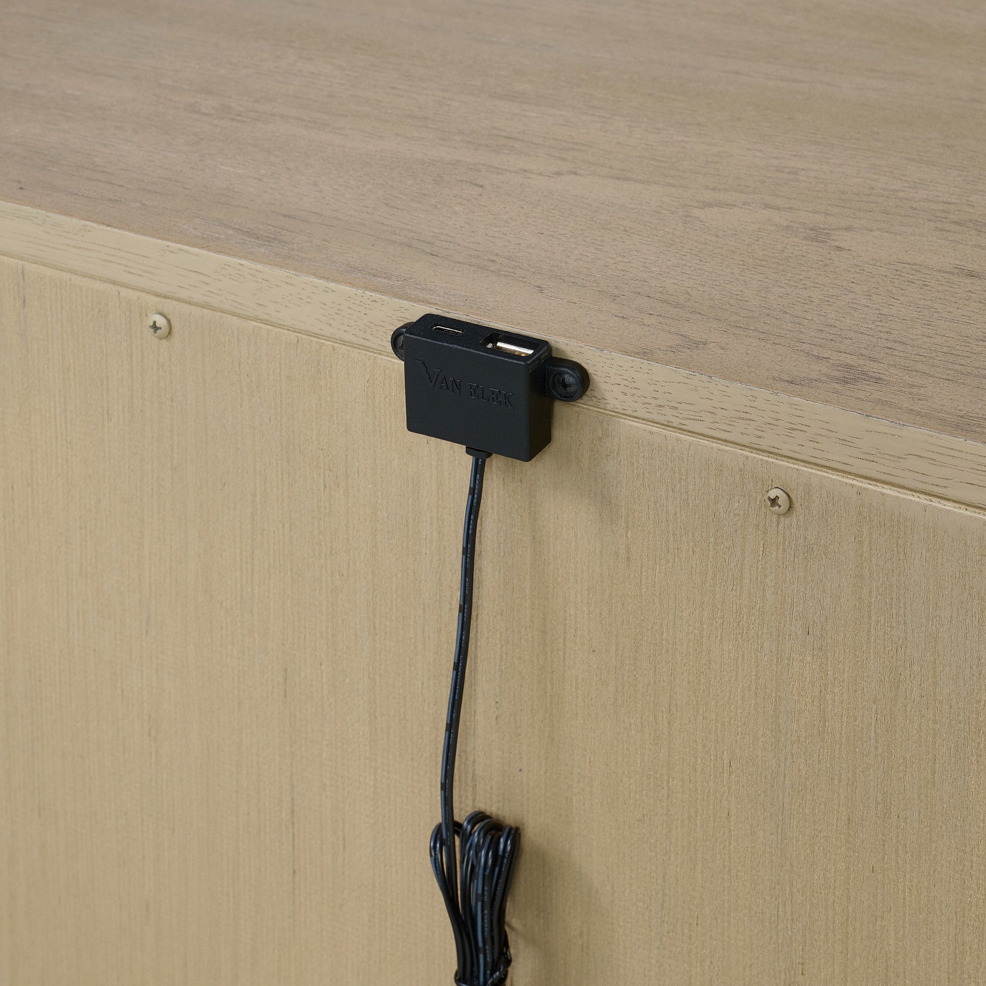 3 Drawer Nightstand With USB Charging Port - Brown - The Sleep Loft - Online Mattress Showroom NYC