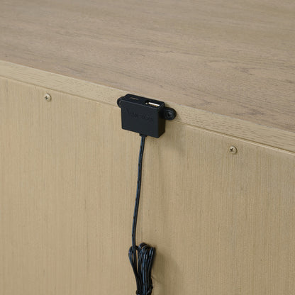 3 Drawer Nightstand With USB Charging Port - Brown - The Sleep Loft - Online Mattress Showroom NYC