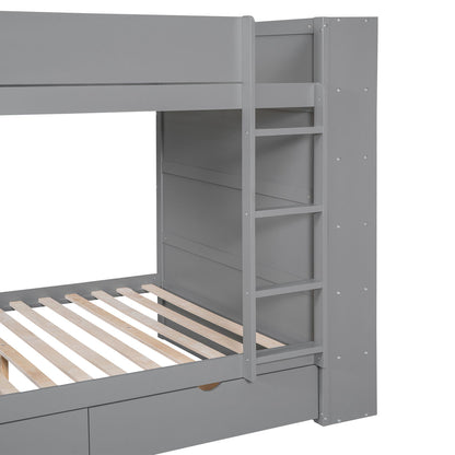 Bunk Bed With 2 Drawers And Multi Layer Cabinet - The Sleep Loft - Online Mattress Showroom NYC