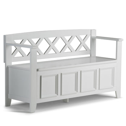 Amherst - Handcrafted Entryway Storage Bench - The Sleep Loft - Online Mattress Showroom NYC