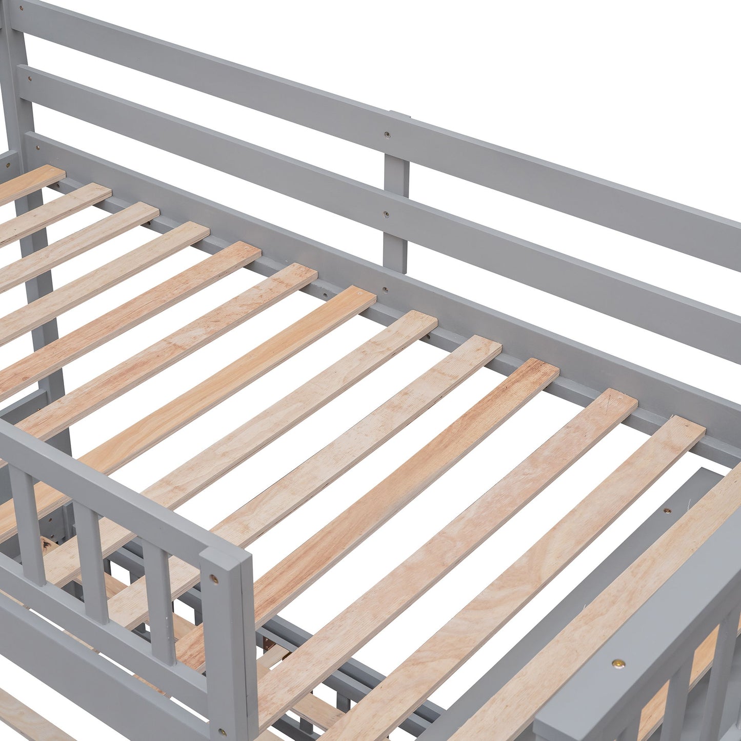 Bunk Bed With 6 Drawers And Flexible Shelves, Bottom Bed With Wheels - The Sleep Loft - Online Mattress Showroom NYC