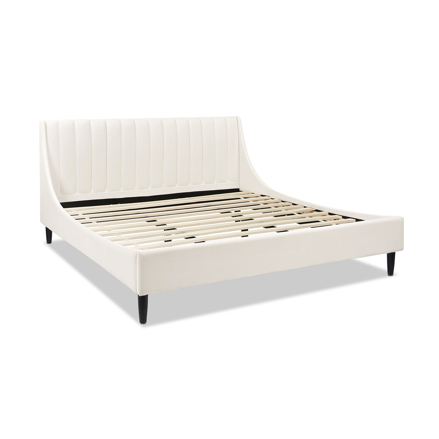 Aspen - Vertical Tufted Modern Headboard Platform Bed Set - The Sleep Loft - Online Mattress Showroom NYC
