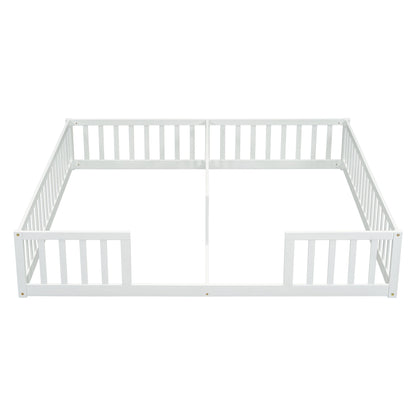 Double Floor Bed With Fence, Guardrails, Without Door - The Sleep Loft - Online Mattress Showroom NYC