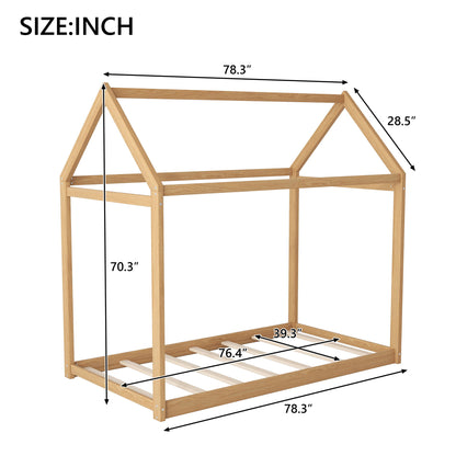 Wooden House Shaped Bed - The Sleep Loft - Online Mattress Showroom NYC
