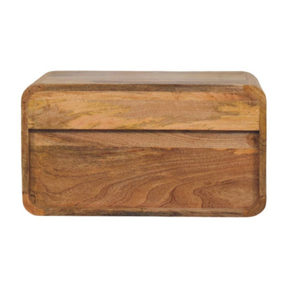 Curved Upper Slot Floating Nightstand - The Sleep Loft - Online Mattress Showroom NYC