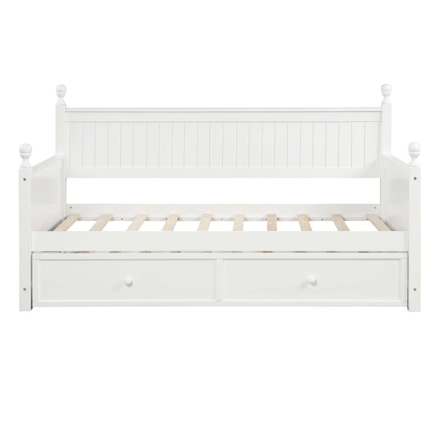 Twin Size Daybed & Twin Size Trundle - White - The Sleep Loft - Online Mattress Showroom NYC