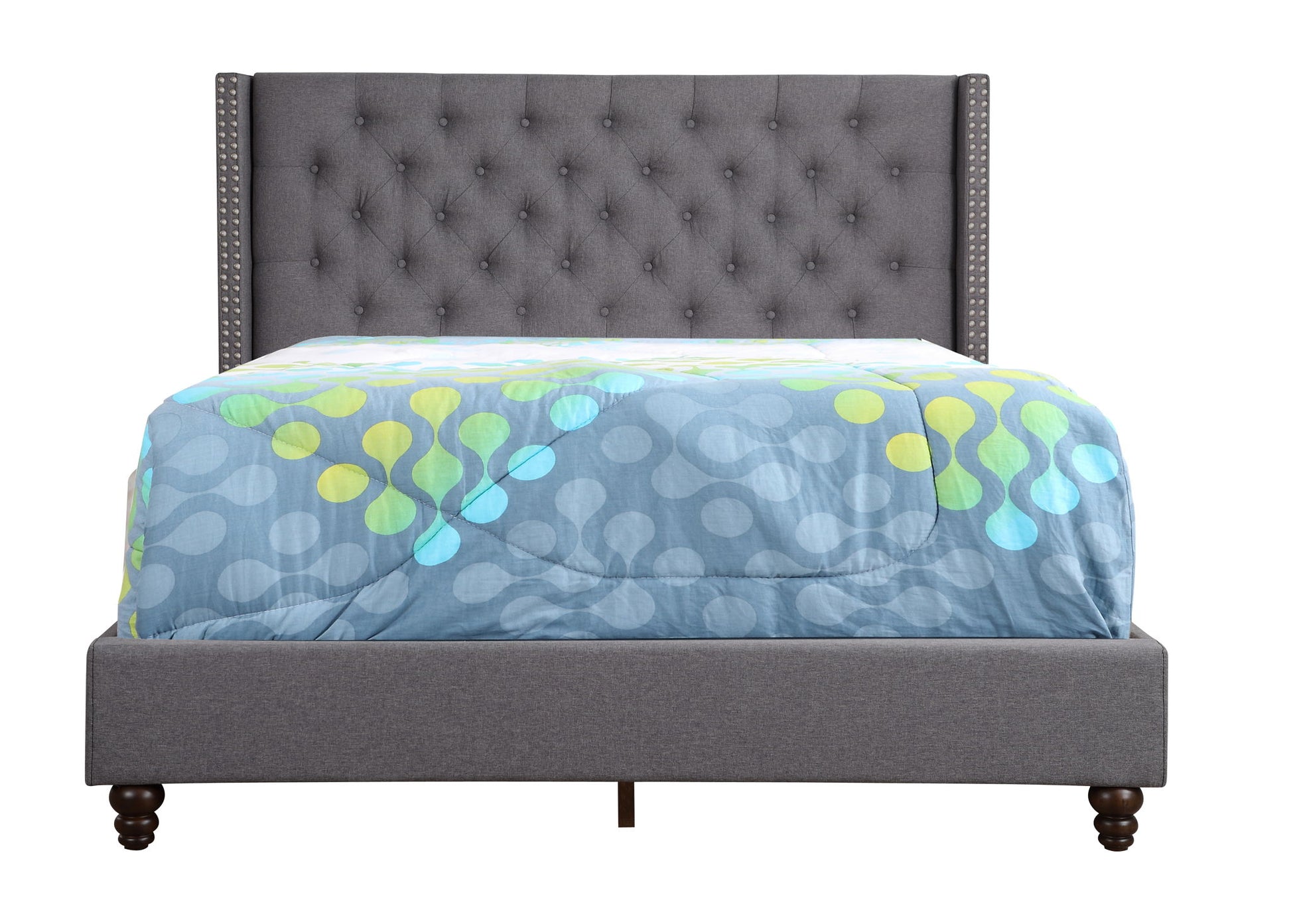 Nailhead Bed Transitional Vibrant - The Sleep Loft - Online Mattress Showroom NYC