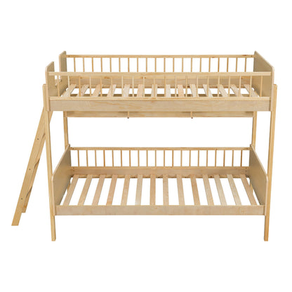 Bunk Bed With 3 Storage Shelves, Adjustable Ladder Left Or Right - The Sleep Loft - Online Mattress Showroom NYC