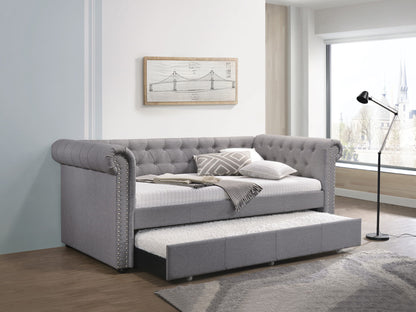 Justice - Twin Daybed With Trundle - Smoke Gray - The Sleep Loft - Online Mattress Showroom NYC