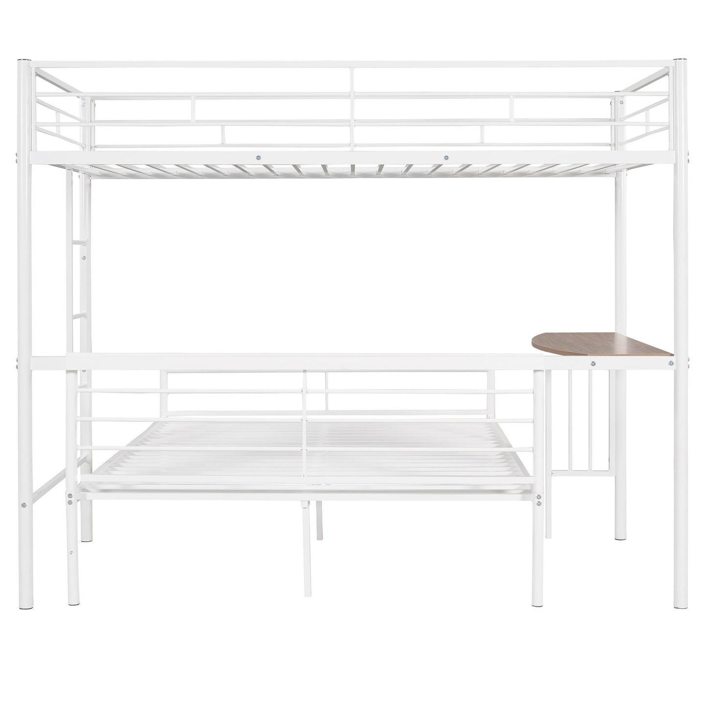 Bunk Bed With Desk, Ladder And Quality Slats For Bedroom - The Sleep Loft - Online Mattress Showroom NYC