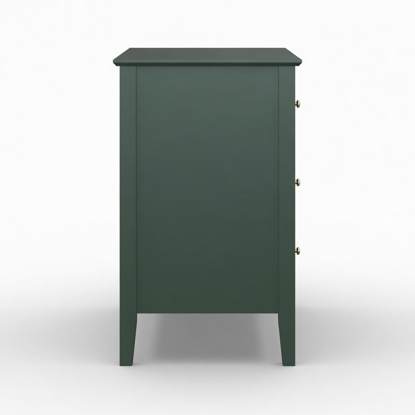 Fluted 3 Drawer Nightstand With Soft Close Slides