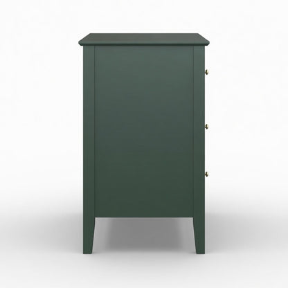 Fluted 3 Drawer Nightstand With Soft Close Slides