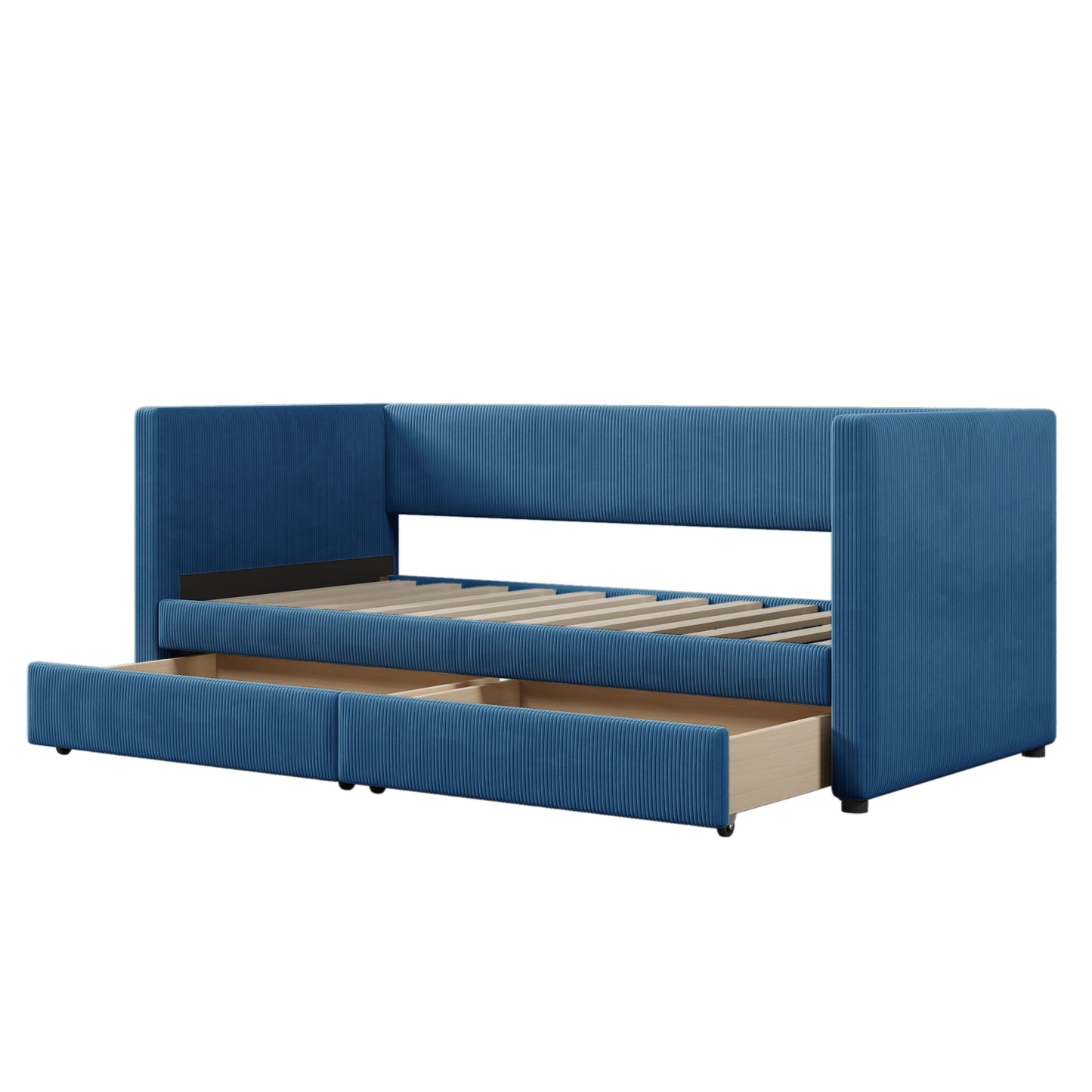 Daybed With Two Drawers And Wood Slat - The Sleep Loft - Online Mattress Showroom NYC