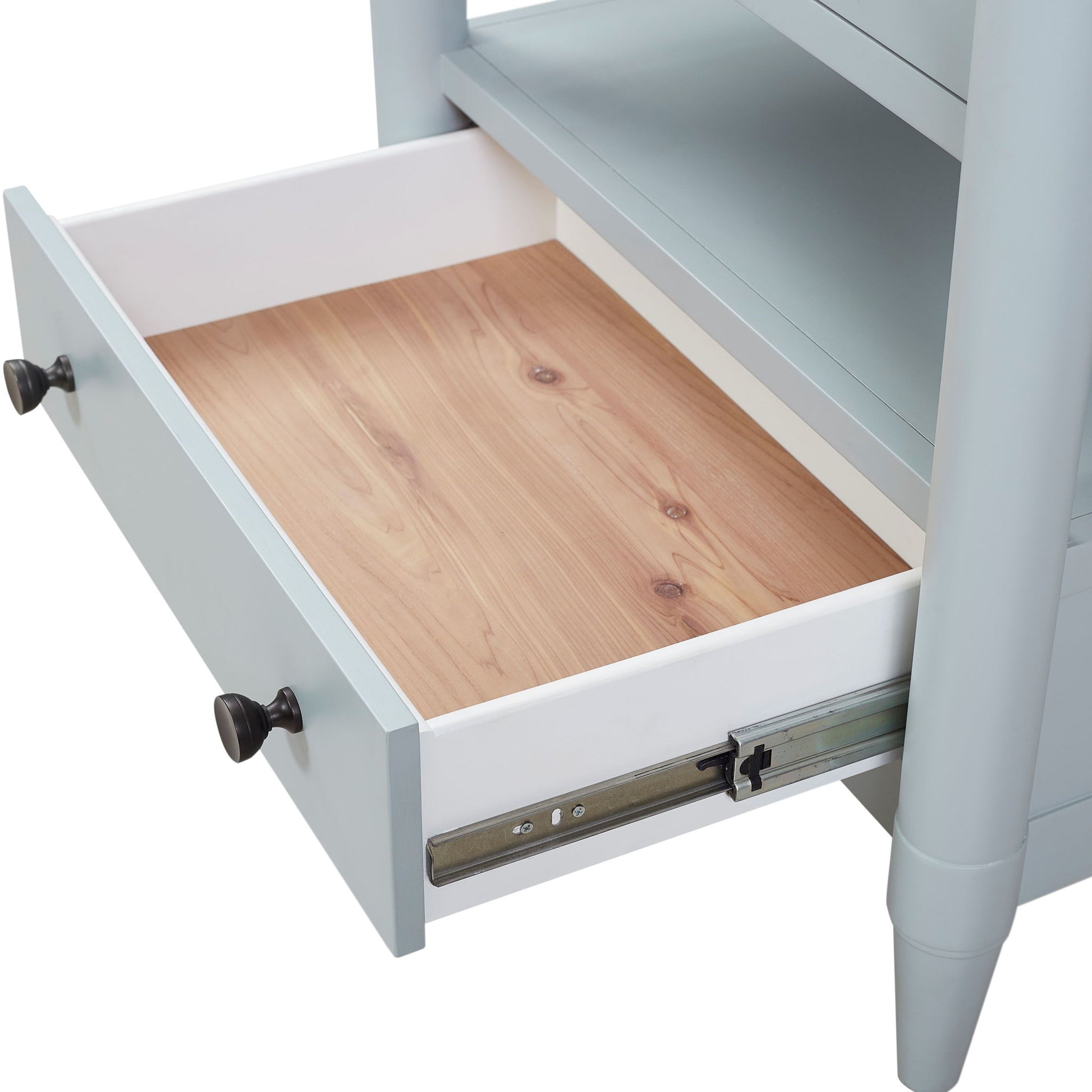 Open Nightstand With 2 Drawers - The Sleep Loft - Online Mattress Showroom NYC