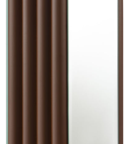 Elena 67-inch Square Tapered Mirrored Floor Lamp Brown