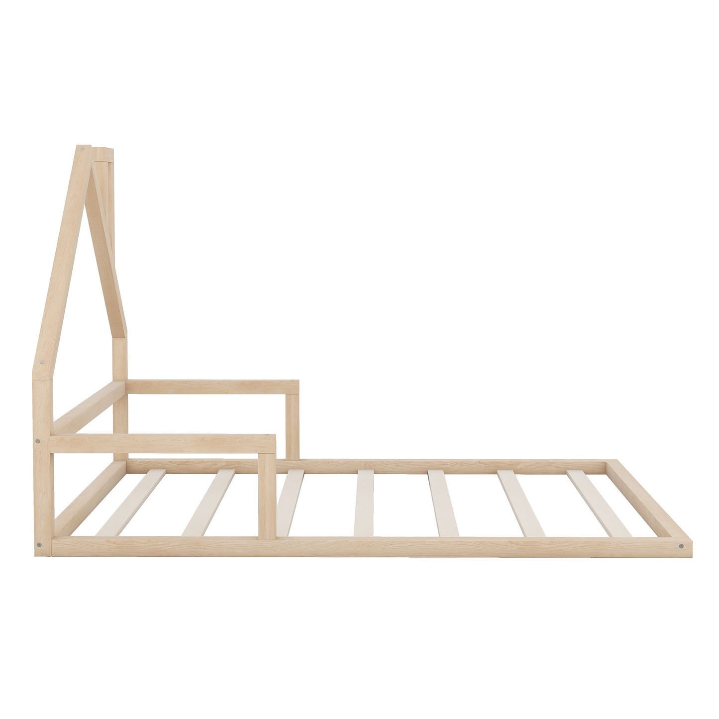 Elegant Floor Bed With House Shaped Headboard - The Sleep Loft - Online Mattress Showroom NYC
