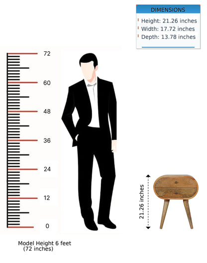 Circular Nightstand - The Sleep Loft - Online Mattress Showroom NYC