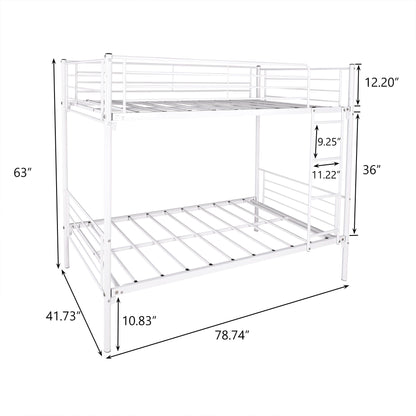 Space Saving Bunk Bed With Metal Frame And Ladder - The Sleep Loft - Online Mattress Showroom NYC