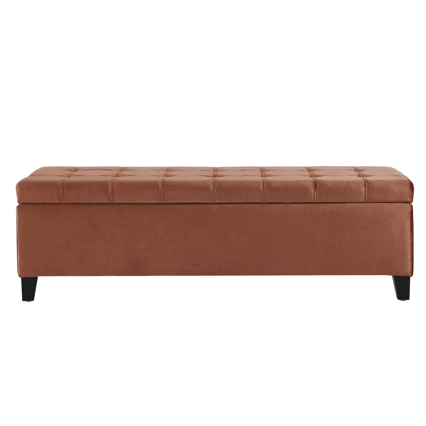 Wendover - Elegant Tufted Storage Bench With Lift-Up Top And Birch Wood Legs - The Sleep Loft - Online Mattress Showroom NYC