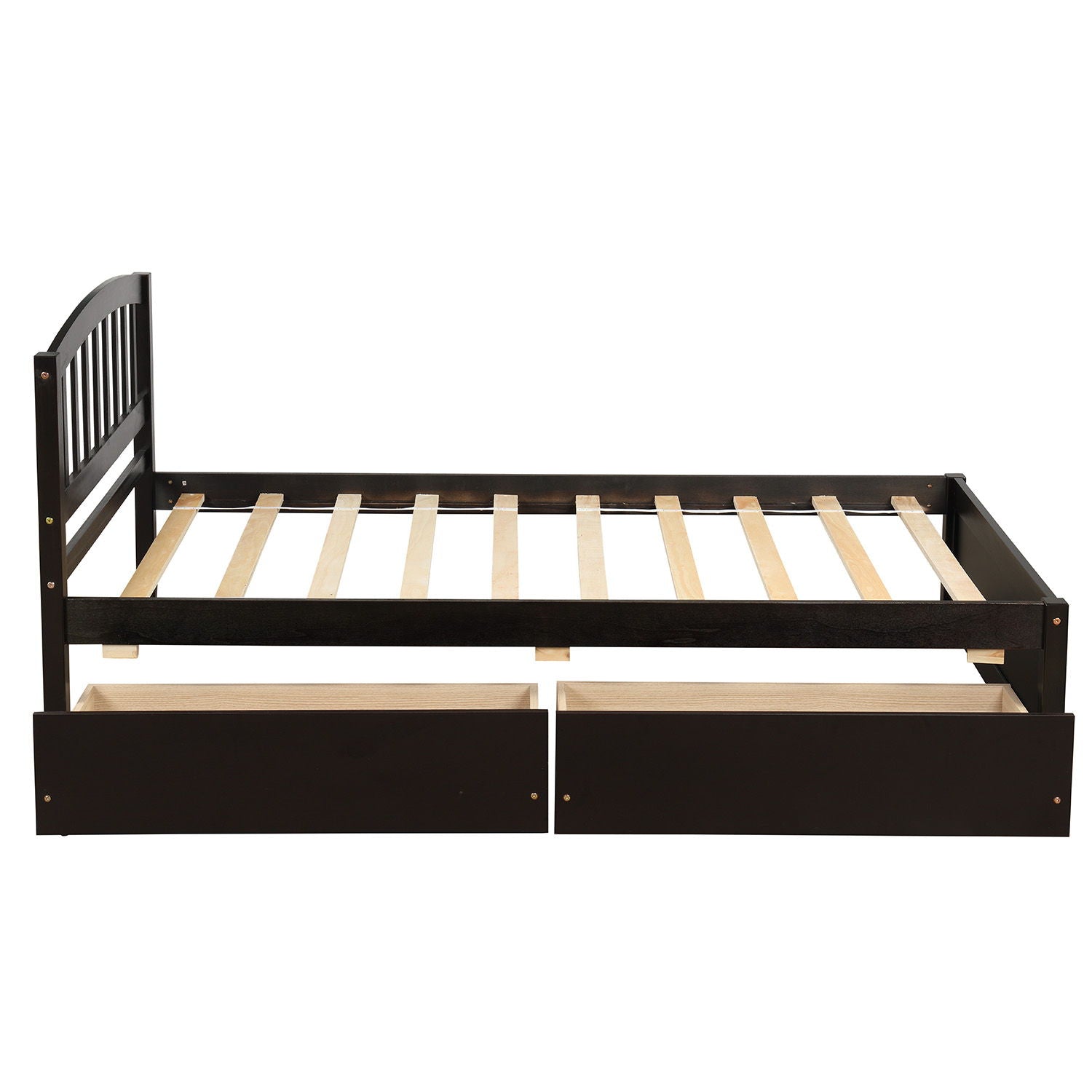 Platform Storage Bed Wood Bed Frame With Two Drawers And Headboard - The Sleep Loft - Online Mattress Showroom NYC