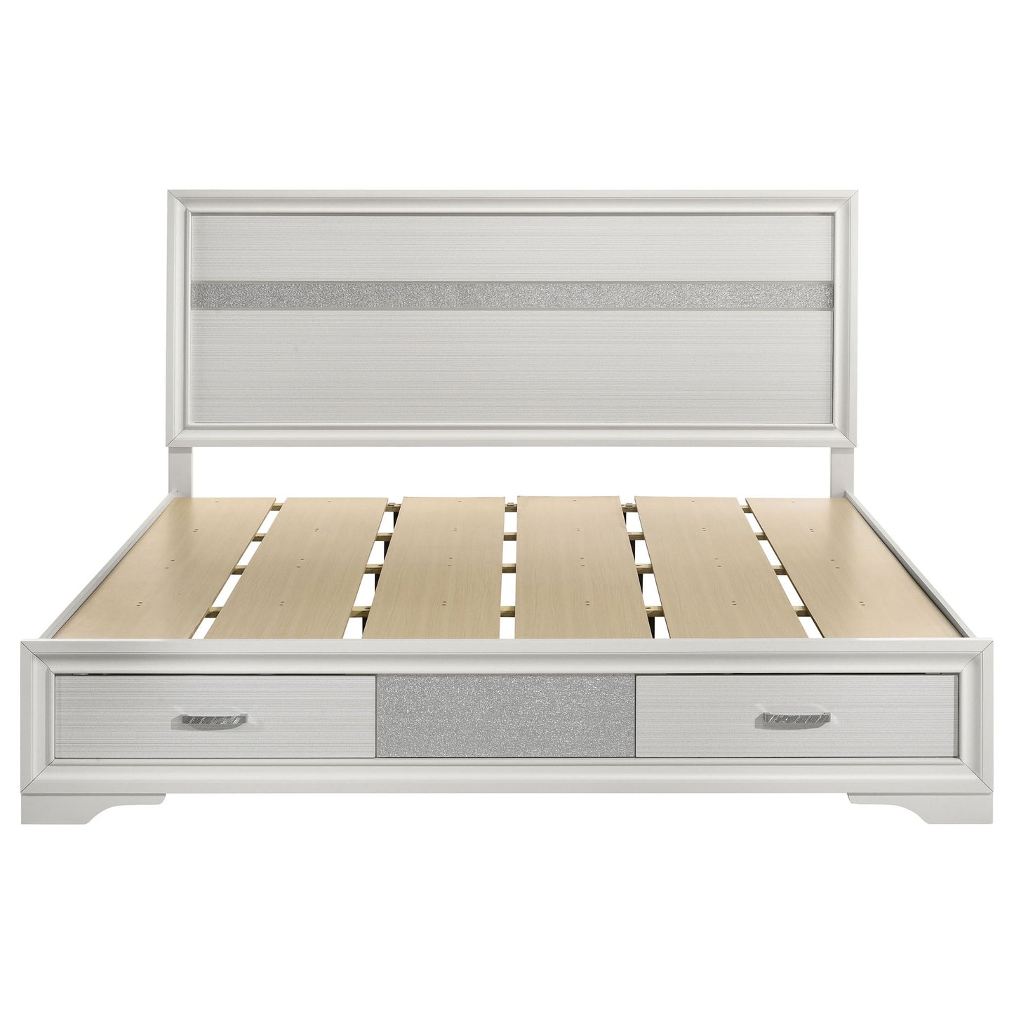 California King Storage Platform Bed With 2 Drawer - White - The Sleep Loft - Online Mattress Showroom NYC