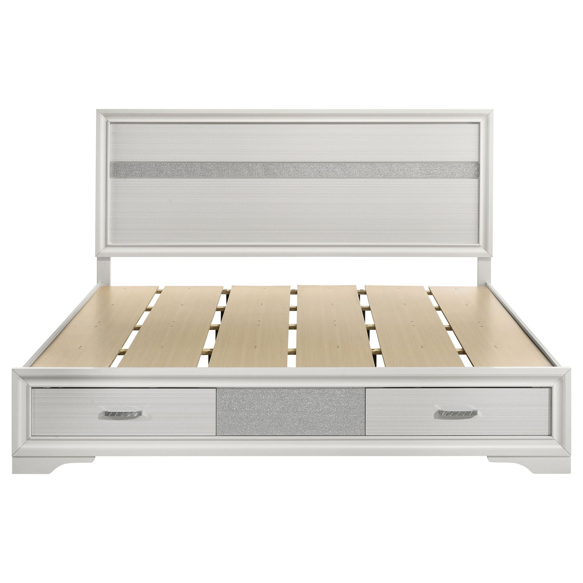 California King Storage Platform Bed With 2 Drawer - White - The Sleep Loft - Online Mattress Showroom NYC
