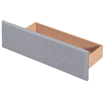 Upholstered Platform Bed With Classic Headboard And Drawers, No Box Spring Needed - The Sleep Loft - Online Mattress Showroom NYC