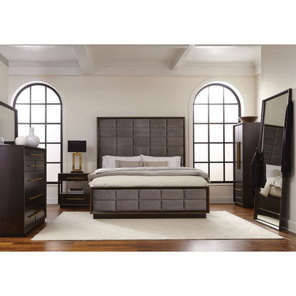 2 Drawer Nightstand With Trim And USB Charging - Brown - The Sleep Loft - Online Mattress Showroom NYC