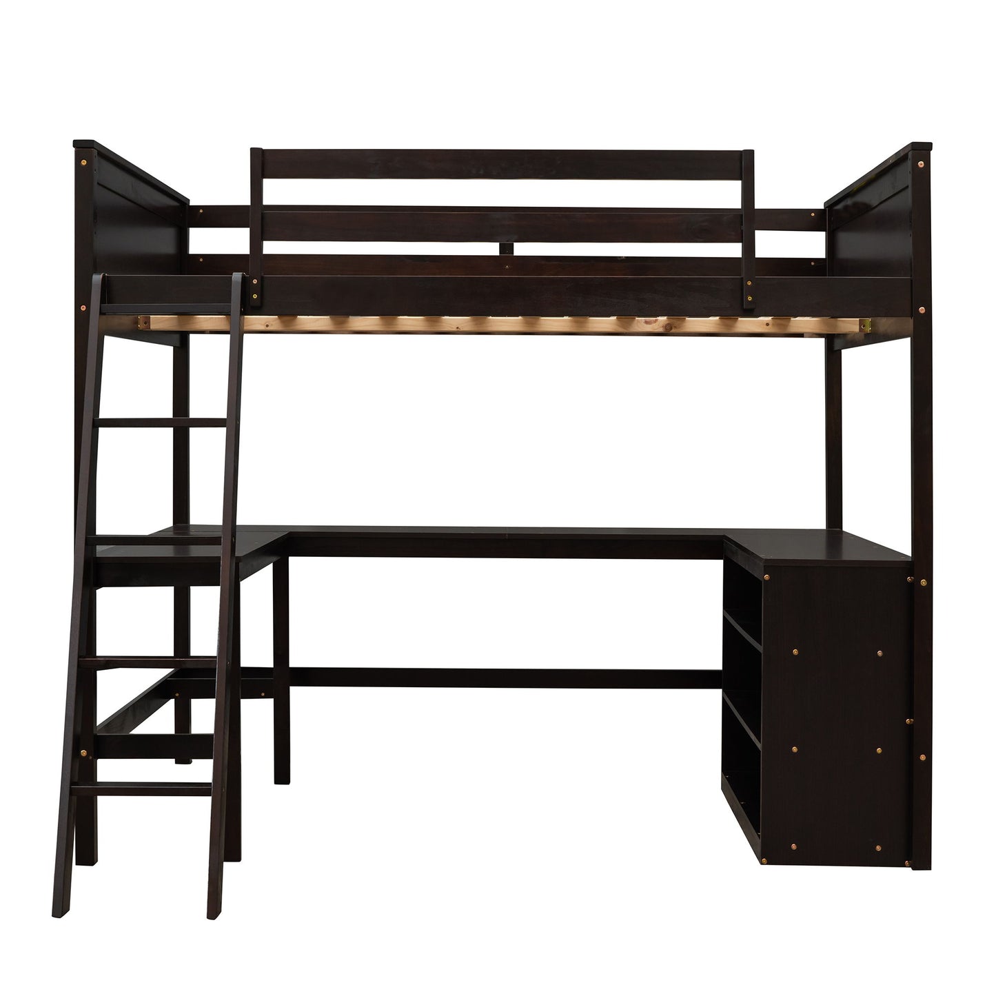 Loft Bed With Shelves With Desk - The Sleep Loft - Online Mattress Showroom NYC