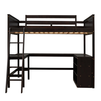 Loft Bed With Shelves With Desk - The Sleep Loft - Online Mattress Showroom NYC