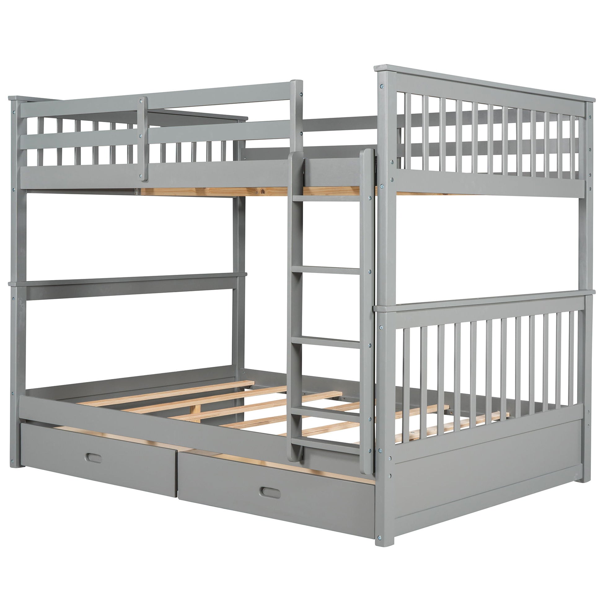 Bunk Bed With Ladders And 2 Storage Drawers - The Sleep Loft - Online Mattress Showroom NYC