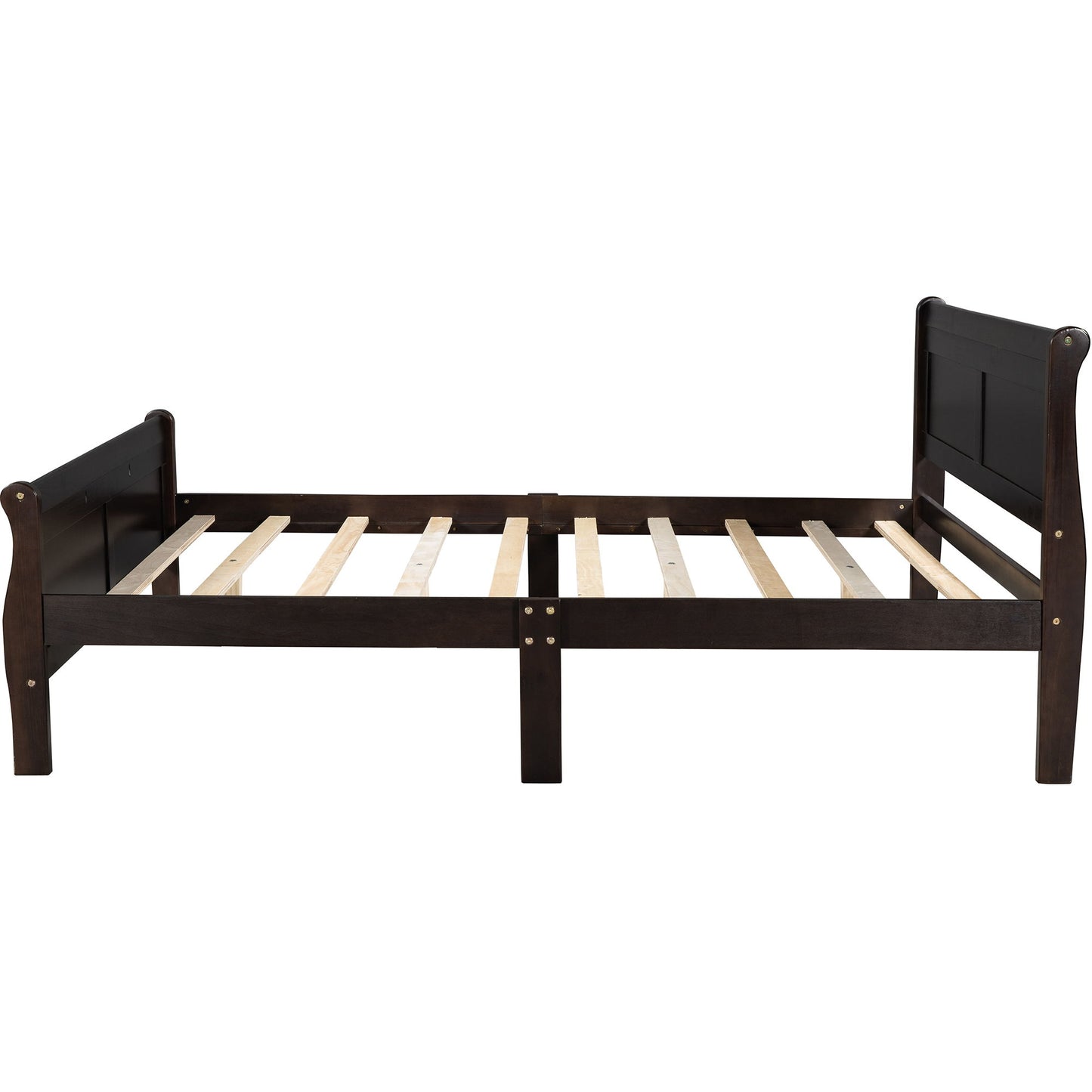 Platform Bed Frame Mattress Foundation Sleigh Bed With Headboard / Footboard / Wood Slat Suppor - The Sleep Loft - Online Mattress Showroom NYC