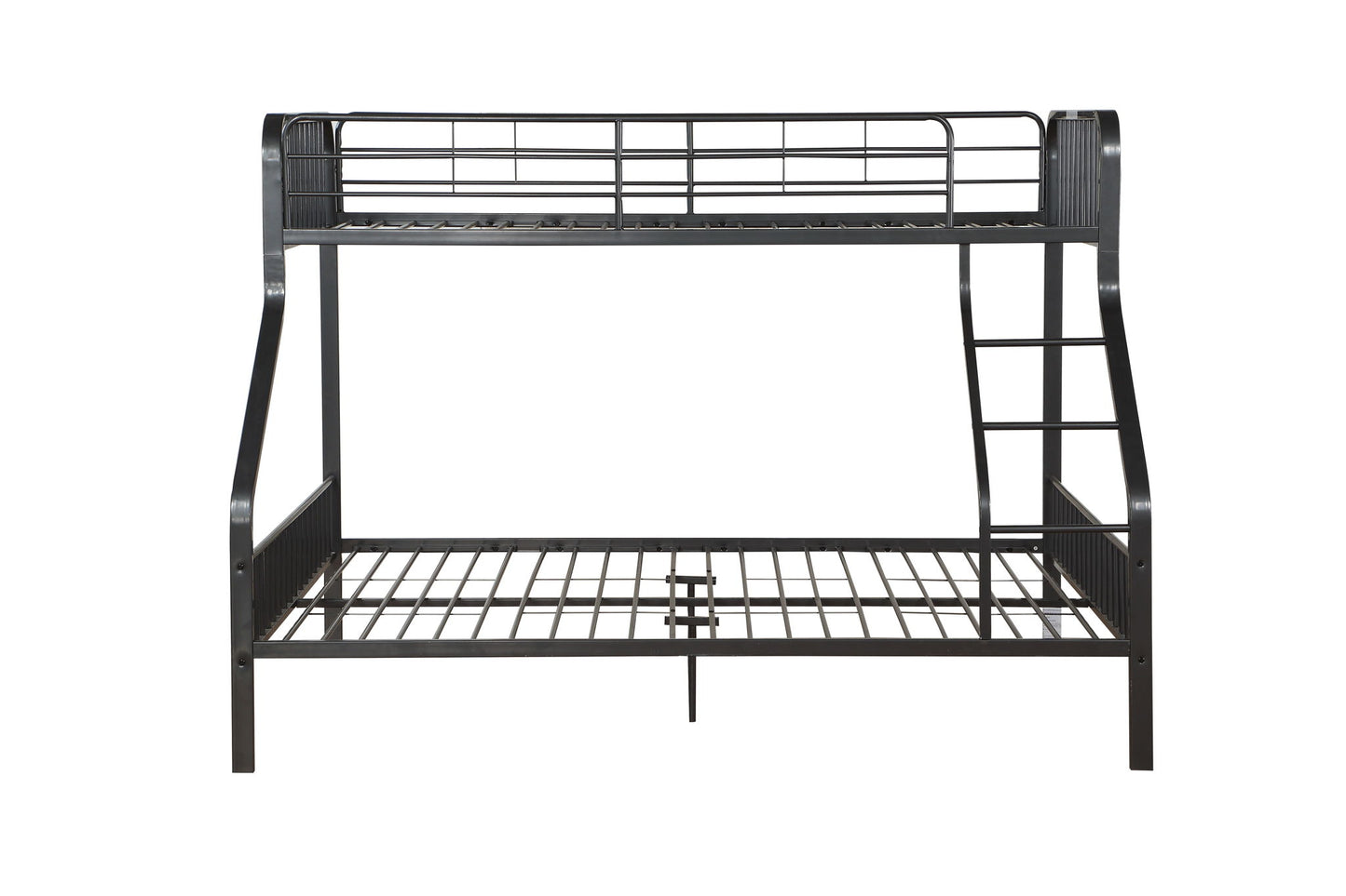 Caius - Twin Long Queen Bunk Bed - Gun - The Sleep Loft - Online Mattress Showroom NYC